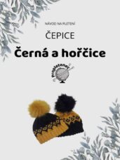 Úvodní strana návodu na čepice černá a hořčice