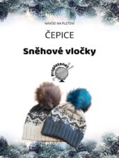 Úvodní strana návodu čepice Sněhové vločky